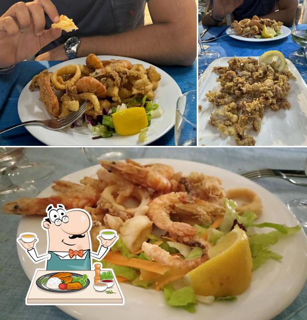 Calamari fritti al Hostaria La Perla Nera