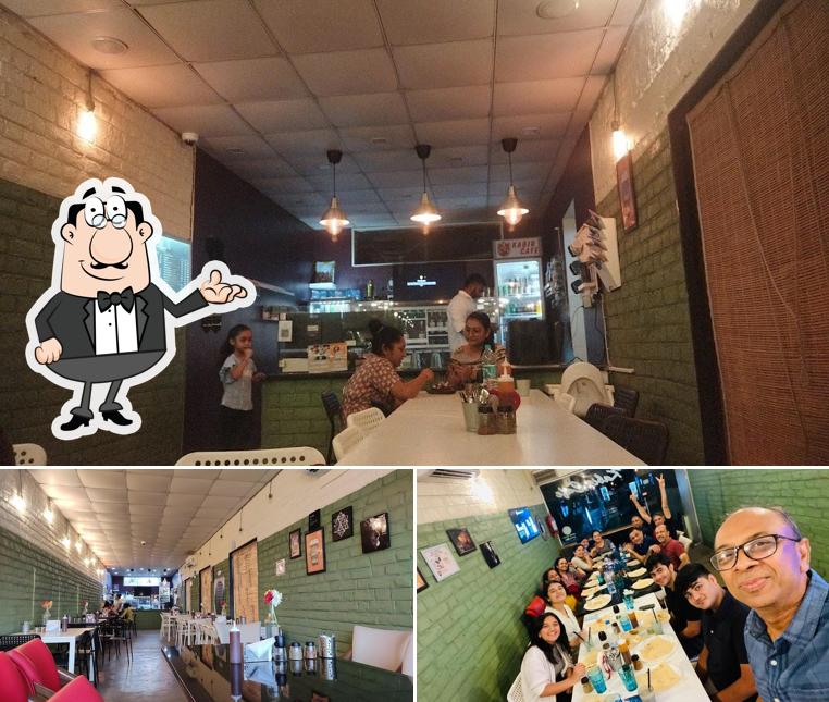 KABIRBREWCAFE is distinguished by interior and food