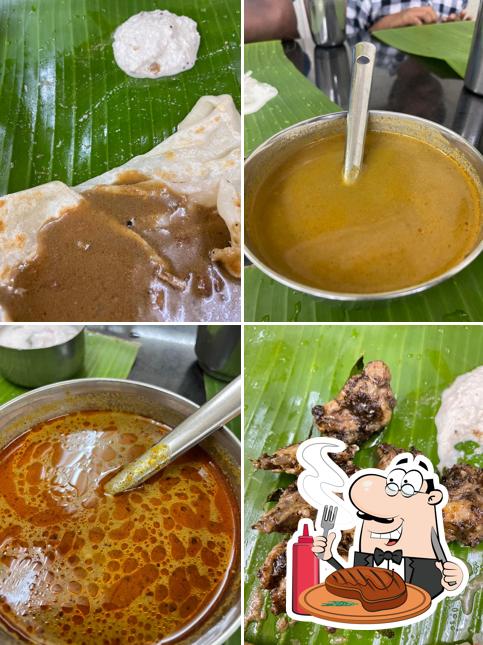 Order meat meals at New Maman Briyani Stall