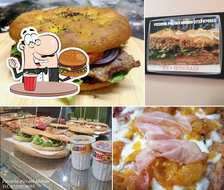 Prova un hamburger a Pizzeria Piccolo Mondo