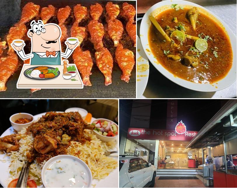 Food at The Hot Spot Restaurant