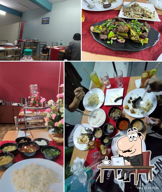 The interior of Tomba Kitchen (Manipuri Cuisine)