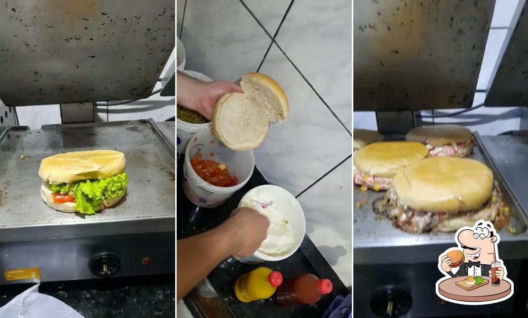 Delicie-se com um hambúrguer no Fábio's Lanches - O melhor Xis da Cidade