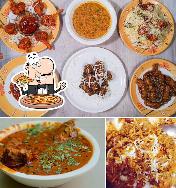 Pick different types of pizza