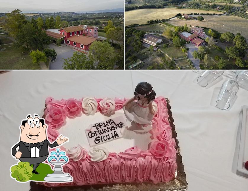 Agriturismo la Cerquetta si caratterizza per la esterno e cibo