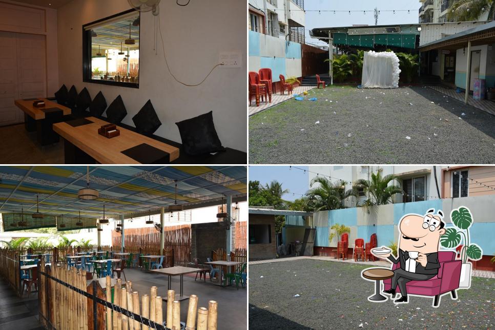 Take a seat at one of the tables at New Taste Of Punjab