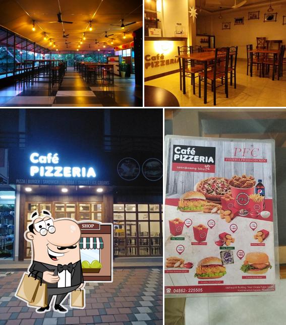 The exterior of Café Pizzeria Thodupuzha