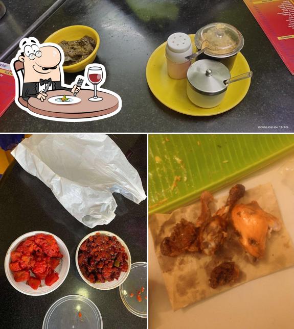 Food at Jayam Andhra Mess
