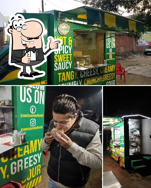 Look at the pic of SWISS ON WHEELS