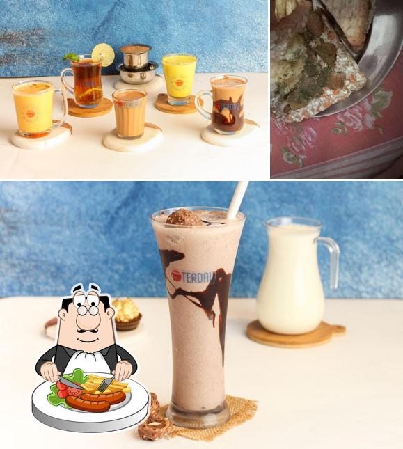 The image of food and beverage at Tea day