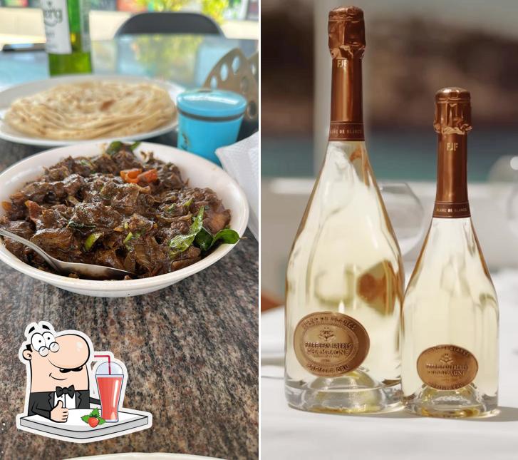 You can enjoy a drink from the menu