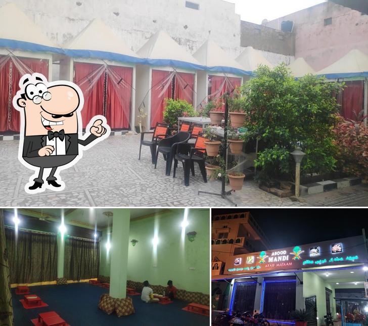 Take a seat at one of the tables at Abood Mandi Arabi Mataam