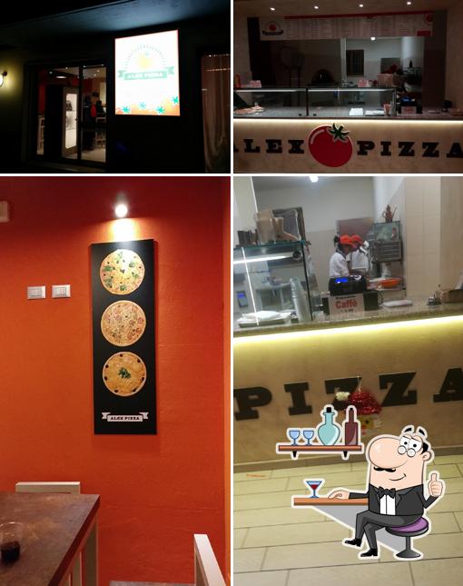 Gli interni di Alex Pizza
