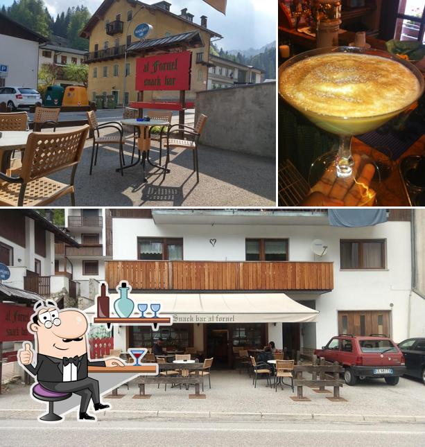 La interni e cibo del ristorante