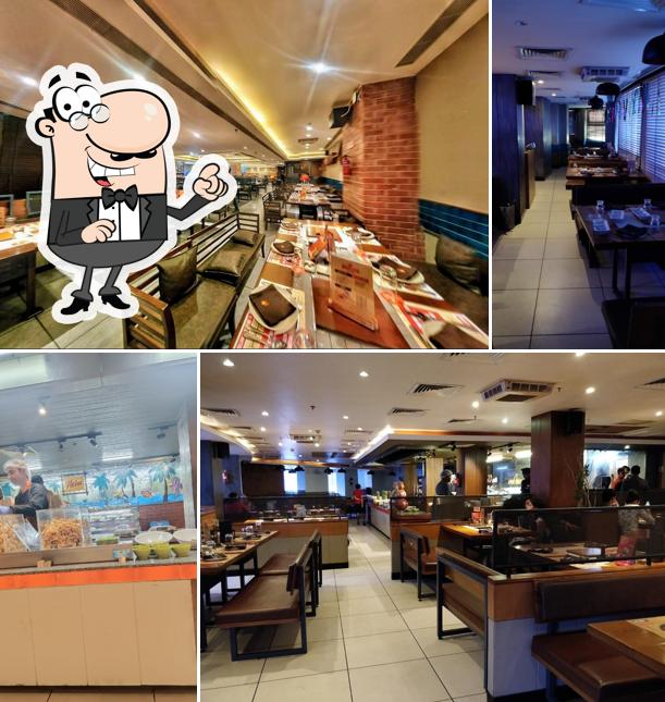 The interior of Barbeque Nation - Jaipur - MI Road