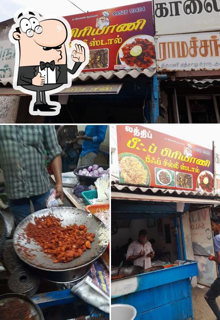 See this image of Latheef beef biriyani and chilli stall