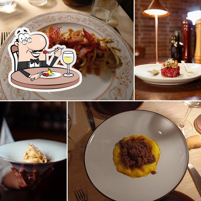 Mousse al cioccolato al Ristorante “Antica Ostaria la Stueta”