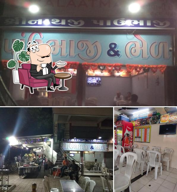 Shreenathji pavbhaji is distinguished by interior and food