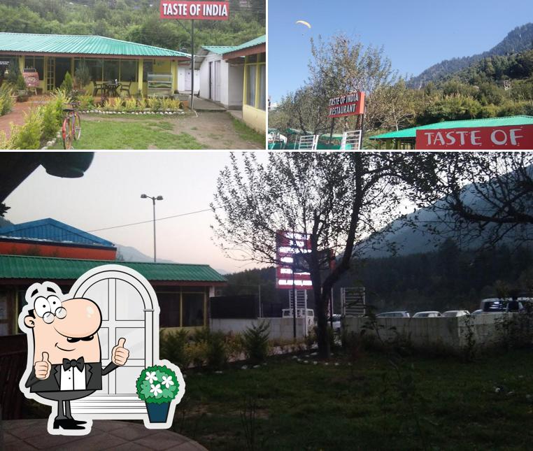 Enjoy the view at the outside area of Taste of India, Manali Indian Restaurant in Manali Best Cafe in Manali Indian Food Takeaway