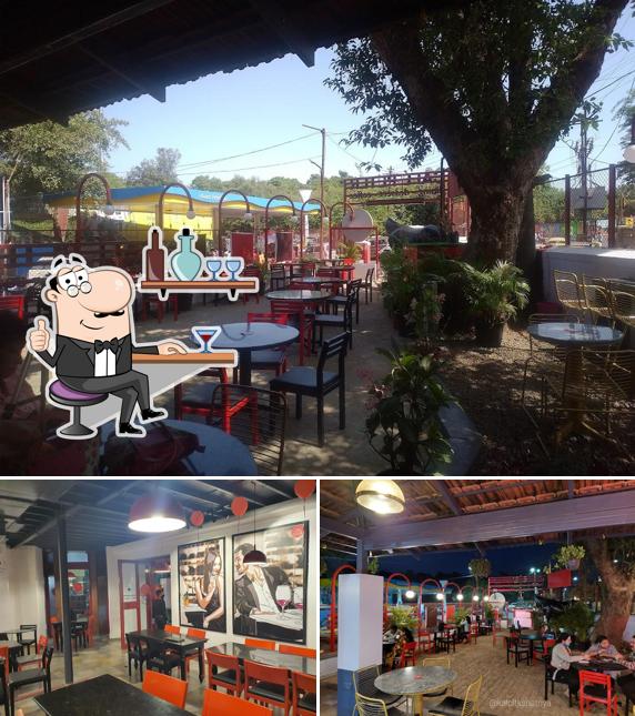 The interior of Cafe Peter Mahabaleshwar