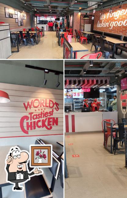 The interior of KFC The interior of KFC