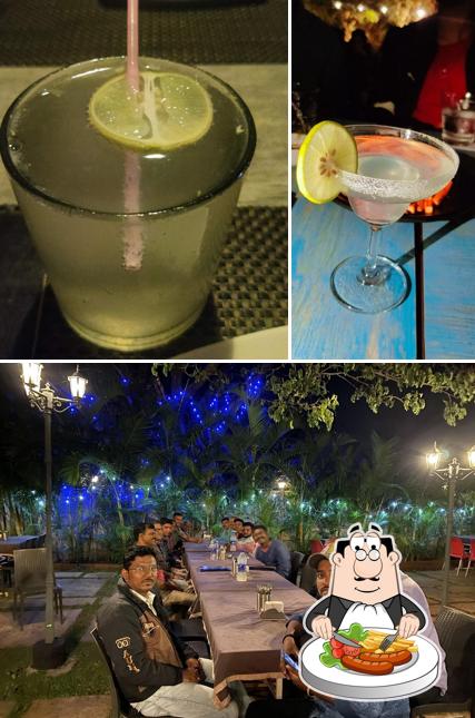 This is the picture showing food and bar counter at New Hangout D Garden Lounge