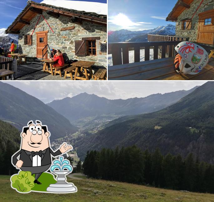 La parte esterna è una caratteristica importante di Taconet Rifugio Paradisia