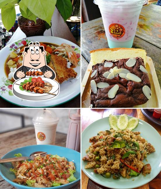 2C's2son's hotel roomร้านอาหารกาแฟ/เครื่องดื่ม/Bed/ Food &Drink, Fa Ham ...