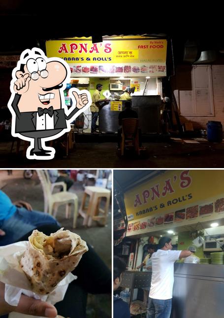 Check out how Apnas Kababs & Rolls looks inside