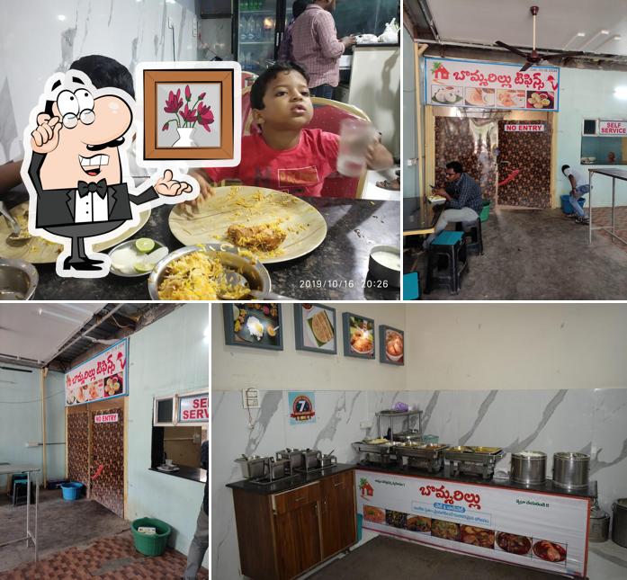 The interior of Bommarillu Bojanam, Caterers, And Curry Point