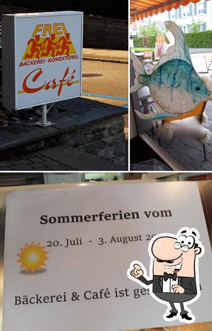 Dai un'occhiata agli interni di Café Bäckerei Frei