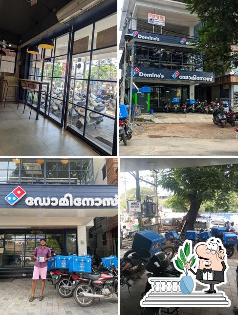 The exterior of Domino's Pizza MC Square, Kochi