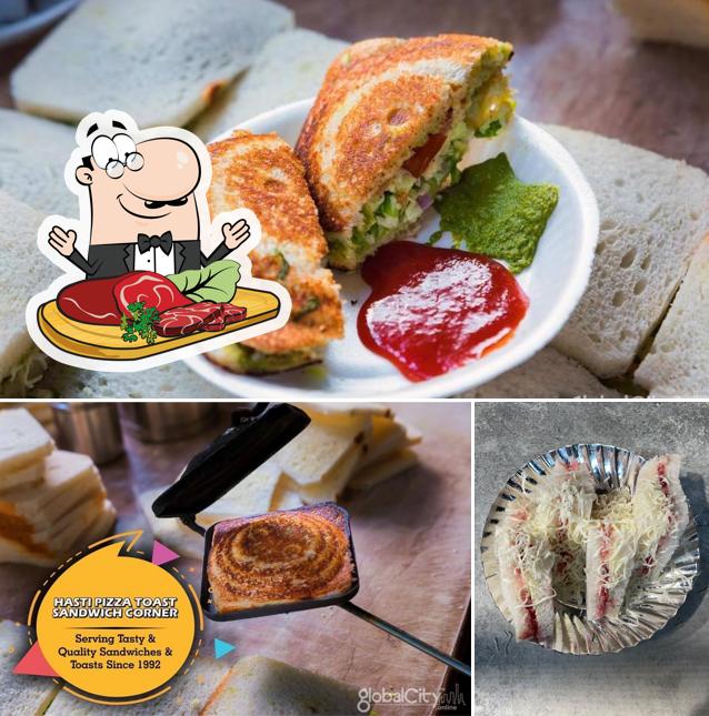 Order meat meals at Hasti Pizza Toast Sandwich Corner