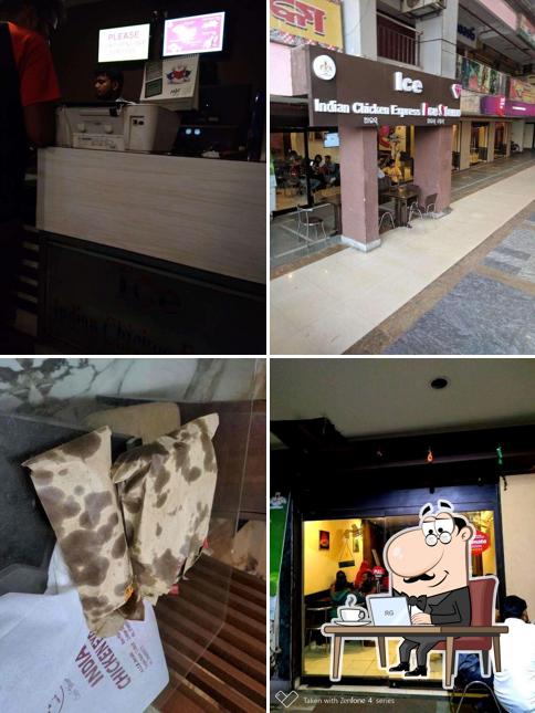 The interior of ICE- Indian Chicken Express
