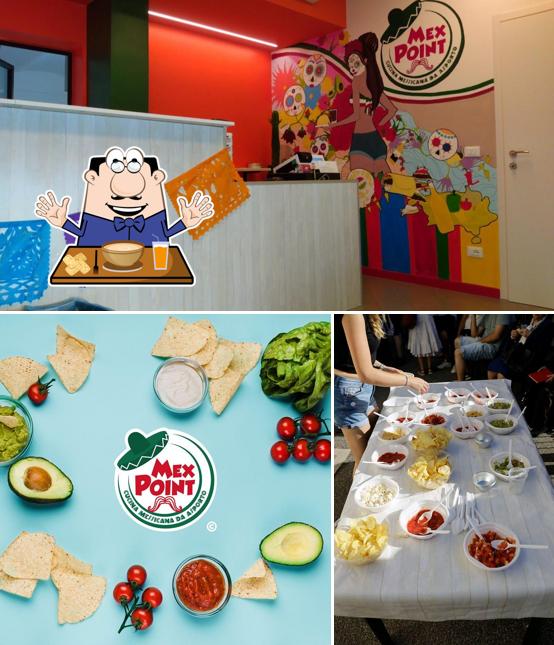La cibo e interni del ristorante