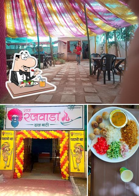 The image of food and interior at RAJ-RAJWADA Dal-Bati
