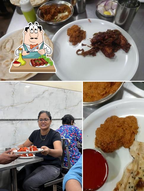 Baby back ribs at Venkateshwara Hotel