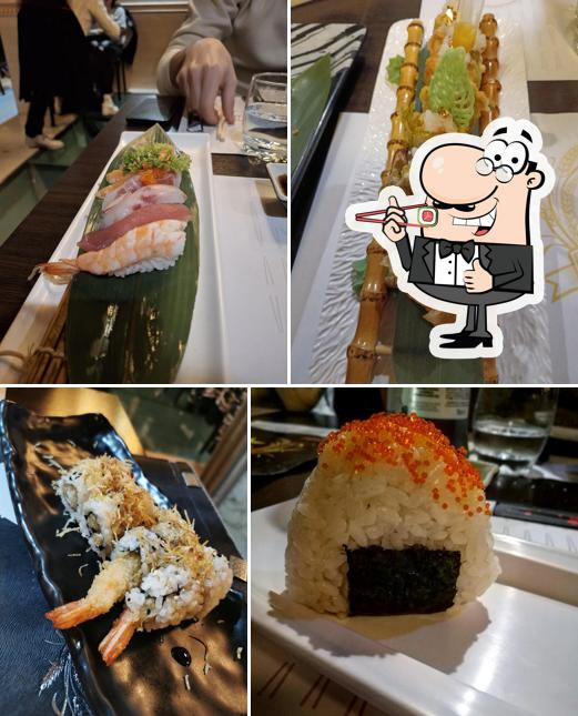 Scegli le diverse opzioni di sushi