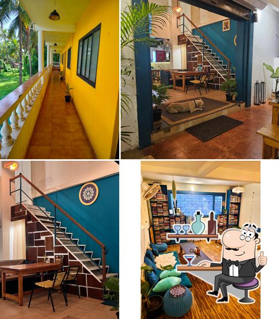 Take a seat at one of the tables at Zente: Café & Stays