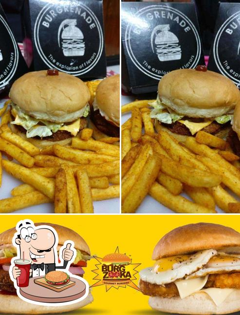 Order a burger at Burgzooka