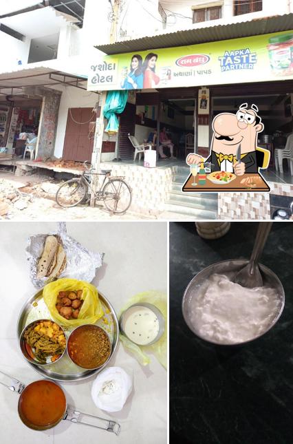 The picture of Jasoda Restaurant’s food and exterior