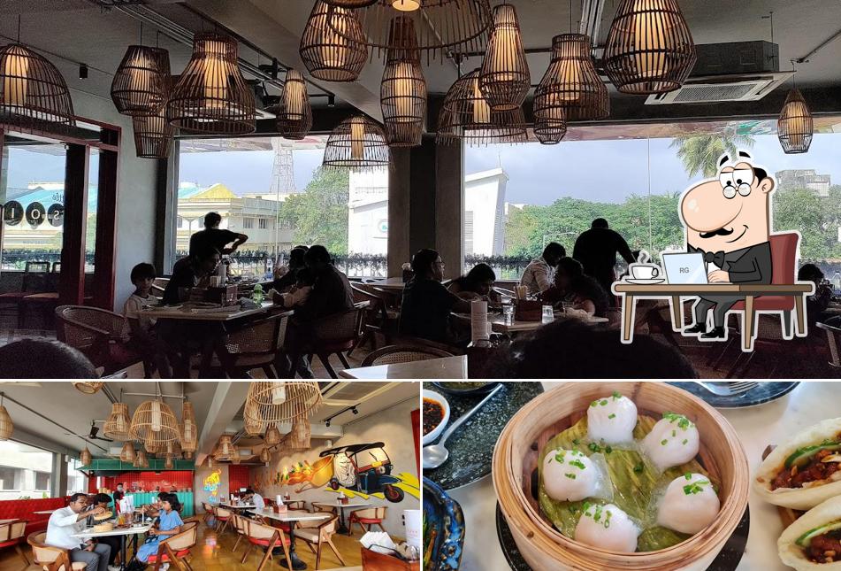 Among various things one can find interior and food at Little Soi