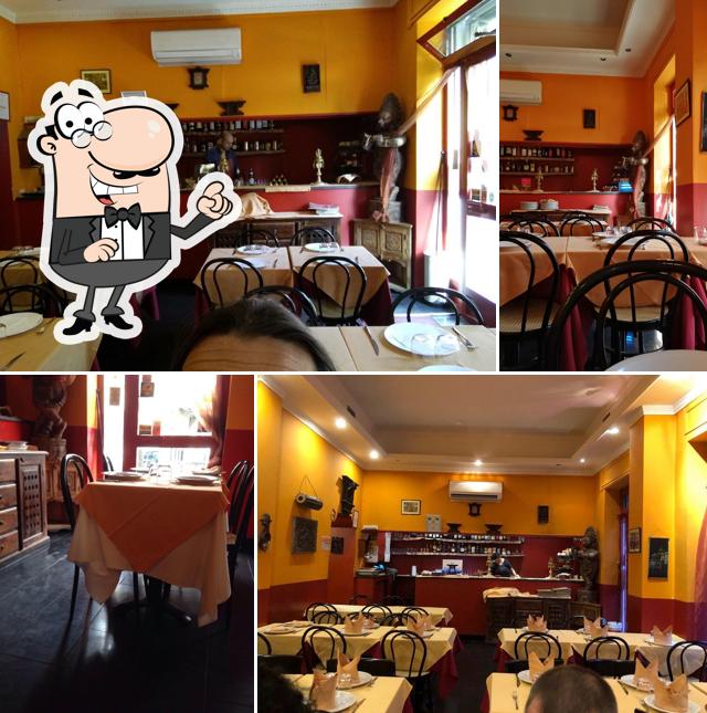 Gli interni di Namasté Ristorante Indiano