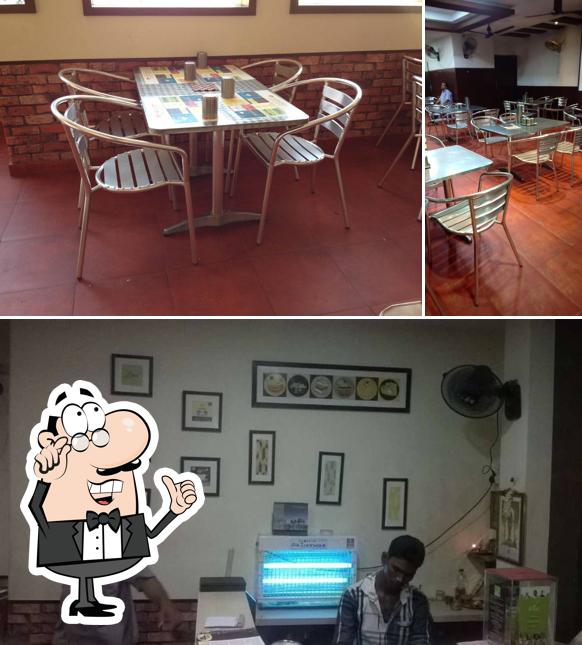 The interior of Aaram Restaurant