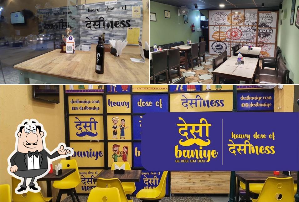 Take a seat at one of the tables at Desi Baniye