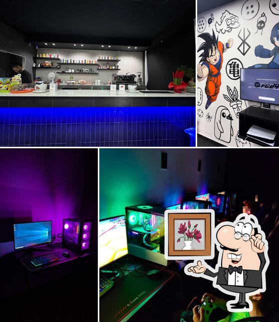Gli interni di EON ESports Bar