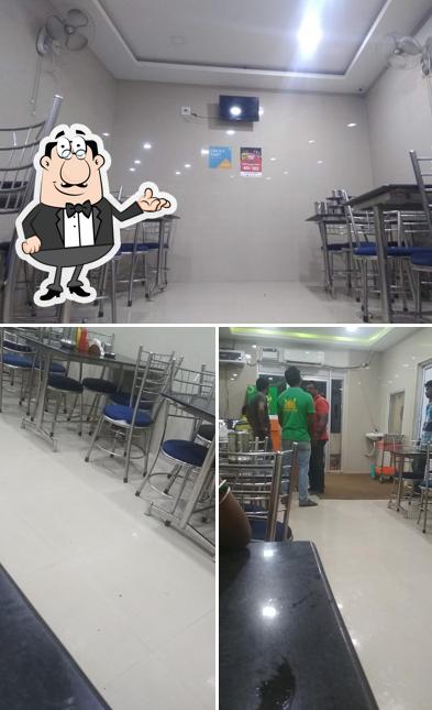 The interior of Sindhu Mess Mangadu