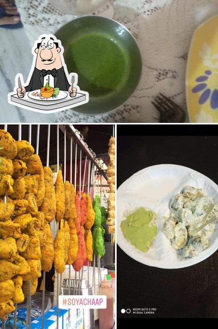 Food at Soya Chaap & Kaathi Rolls