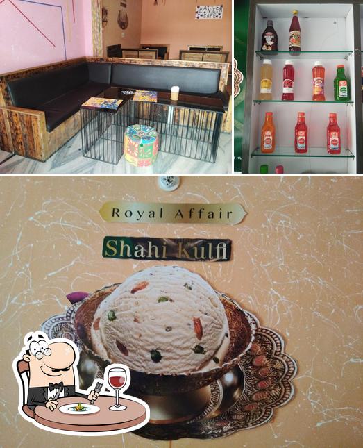 The photo of the canteen cafe’s food and interior