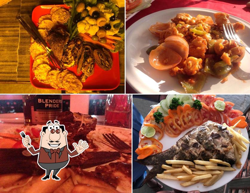 Food at Beach Queen Bar & Restaurant